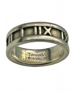 TIFFANY&Co. ティファニー アトラス リング・指輪SV925 シルバー ローマ数字 【中古】 11.5号