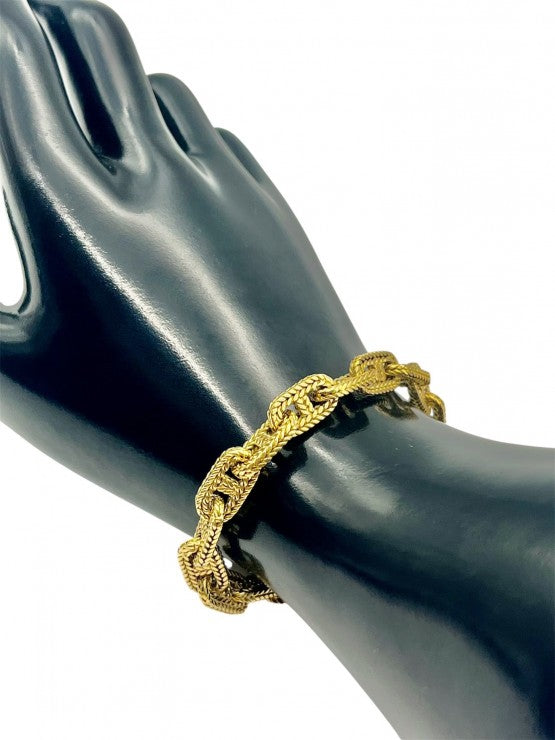 HERMES エルメス シェーヌ・ダンクル シェーヌ ダンクル トレセ 18コマ ブレスレット K18 750 ゴールド ★極希少★★美品★