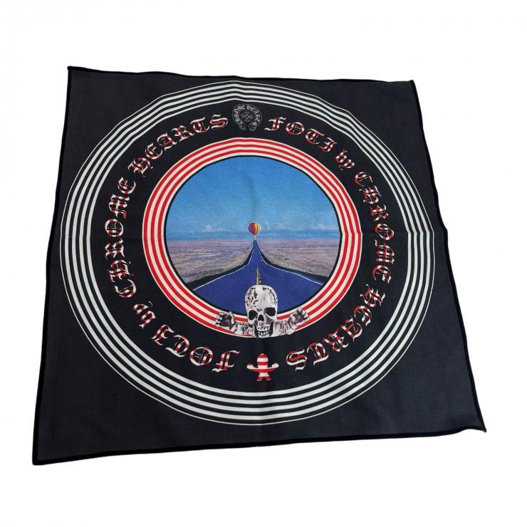 CHROME HEARTS クロムハーツ メガネ 伊達眼鏡 度なし ジョーフォティ ブラックフレーム FOTI H.T.2 55□20-144 ★中古★