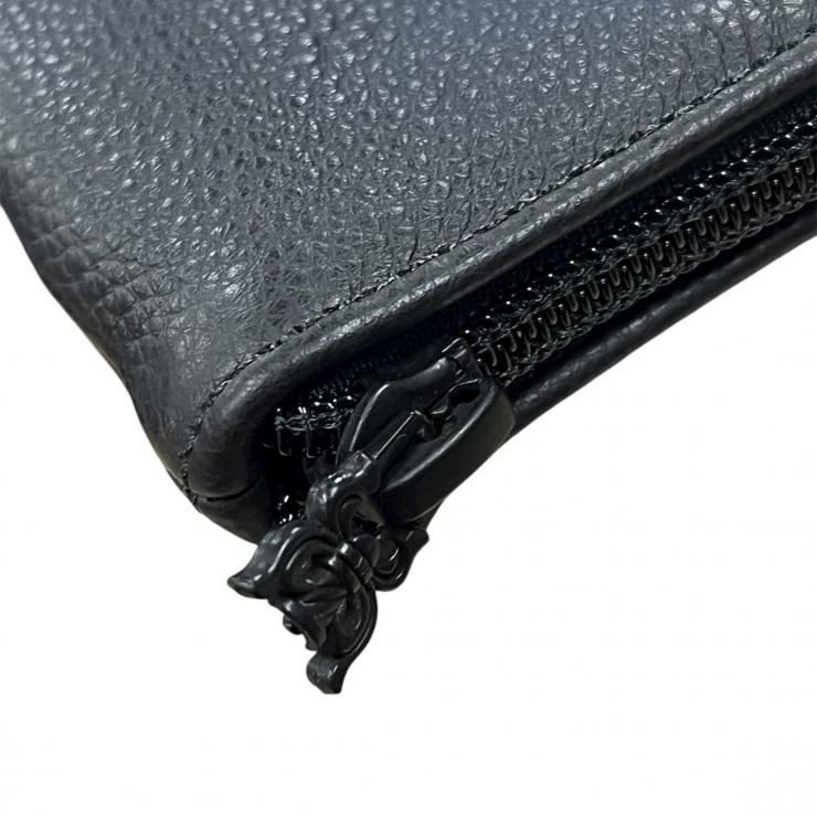 CHROME HEARTS クロムハーツ メガネ 伊達眼鏡 度なし ジョーフォティ ブラックフレーム FOTI H.T.2 55□20-144 ★中古★