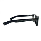 CHROME HEARTS クロムハーツ メガネ 伊達眼鏡 度なし ジョーフォティ ブラックフレーム FOTI H.T.2 55□20-144 ★中古★