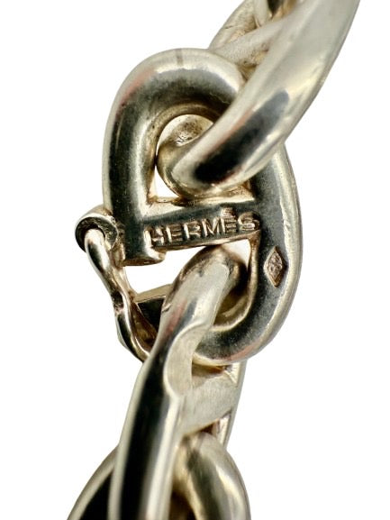 HERMES エルメス シェーヌ・ダンクル シェーヌダンクル PM 43コマ ネックレスSV925 シルバー マルジェラ期 トグルなし ★極希少・美品★