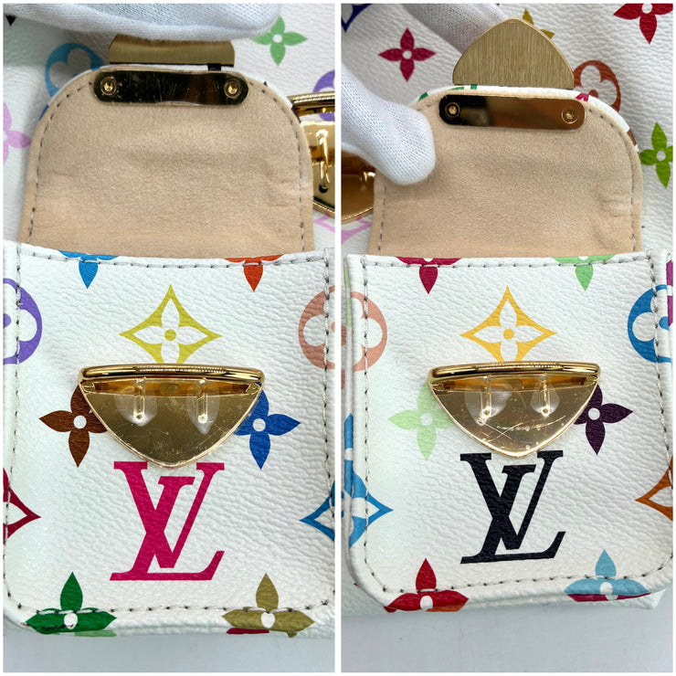 LOUIS VUITTON ルイ・ヴィトン 村上隆 LV × TM ヴェニス リュックサック バックパック モノグラム マルチカラー ホワイト ★美品★ ★袋付、RFID反応有★