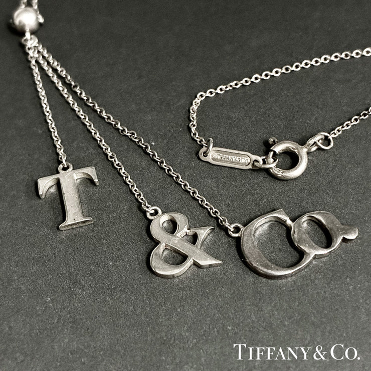 Tiffany&Co. ティファニー ロゴ スイング ネックレス アクセサリー シルバー SV925 ★美品★