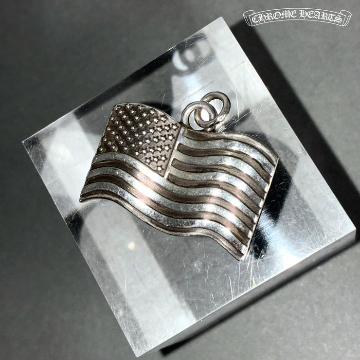 CHROME HEARTS クロムハーツ アメリカ 国旗 フラッグ チャーム ペンダントトップ アクセサリー シルバー SV925 ★希少品★ ★美品★