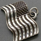CHROME HEARTS クロムハーツ アメリカ 国旗 フラッグ チャーム ペンダントトップ アクセサリー シルバー SV925 ★希少品★ ★美品★