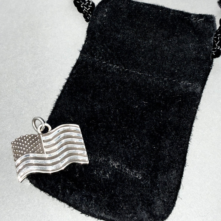 CHROME HEARTS クロムハーツ アメリカ 国旗 フラッグ チャーム ペンダントトップ アクセサリー シルバー SV925 ★希少品★ ★美品★