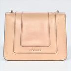 BVLGARI ブルガリ セルペンティ フォーエバー レザー チェーン ショルダー クロスボディバッグ ピンクベージュ ★美品★