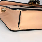 BVLGARI ブルガリ セルペンティ フォーエバー レザー チェーン ショルダー クロスボディバッグ ピンクベージュ ★美品★