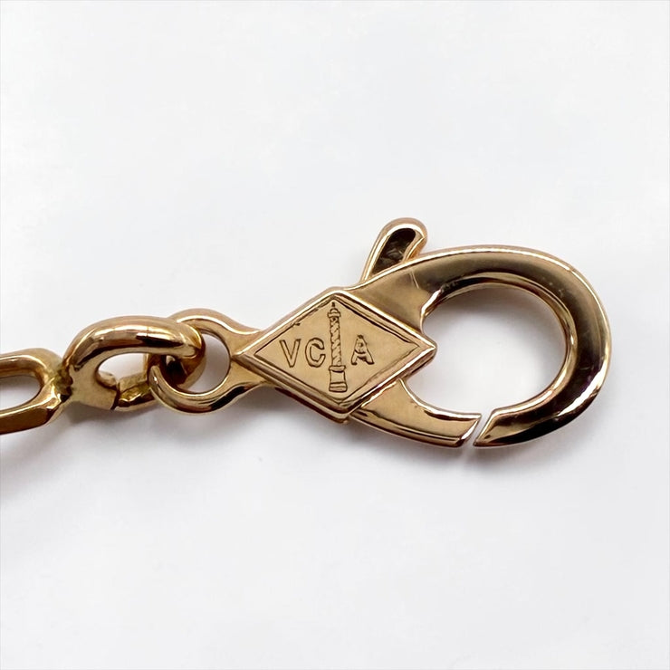 VanCleef&Arpels ヴァンクリーフ＆アーペル ヴィンテージ アルハンブラ マラカイト ブレスレット 約19cm Au750 K18 アクセサリー ★保証書付★ ★美品★