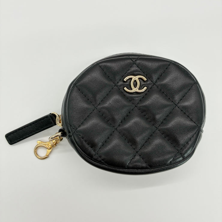 CHANEL シャネル19 ツイード 千鳥格子 ブラック ベージュ チェーン ショルダーバッグ ゴールド シルバー金具 28番台 ★ギャラ・袋・ポーチ付★