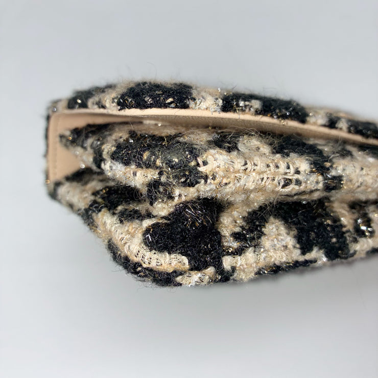 CHANEL シャネル19 ツイード 千鳥格子 ブラック ベージュ チェーン ショルダーバッグ ゴールド シルバー金具 28番台 ★ギャラ・袋・ポーチ付★