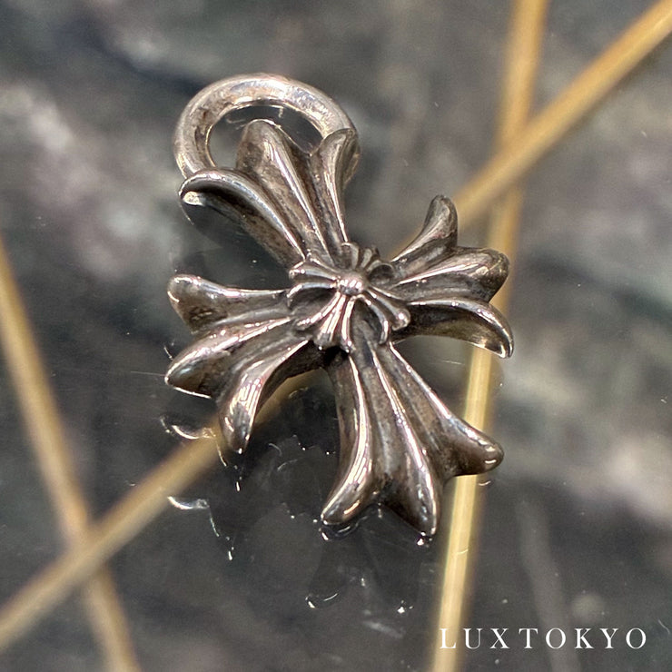CHROME HEARTS クロムハーツ ダブルCHクロス ペンダントトップ チャーム シルバー SV925 アクセサリー ★良品★