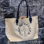 CHROME HEARTS クロムハーツ ビーチ ラージ トートバッグ CHクロスプリント シルバープレート ベージュ ブラック ★美品★