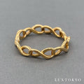 Tiffany&Co. ティファニー インフィニティ リング 指輪 7.5号 AU750 K18 ゴールド アクセサリー ★良品★