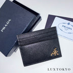 PRADA プラダ サフィアーノ レザー カードケース パスケース 2MC223 ブラック ★極美品★ ★ギャラ、箱付★