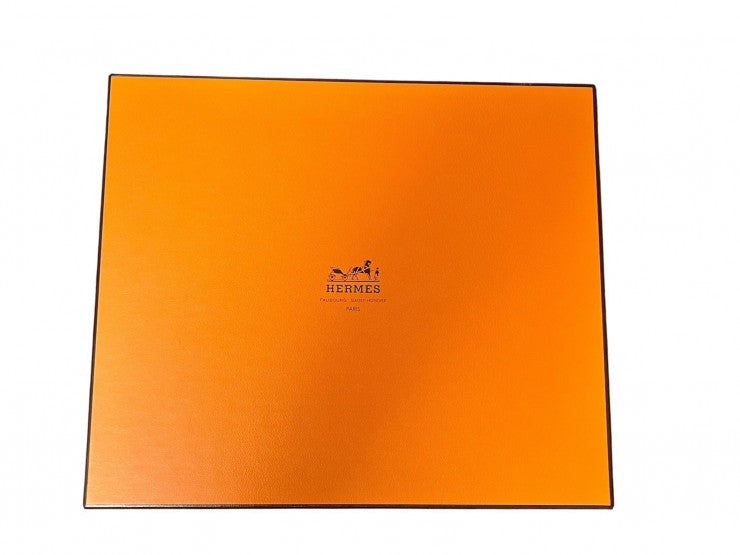 HERMES エルメス ツイルレーヌ Sバロック柄 長袖シャツ シルク 箱 ★美品★【中古】