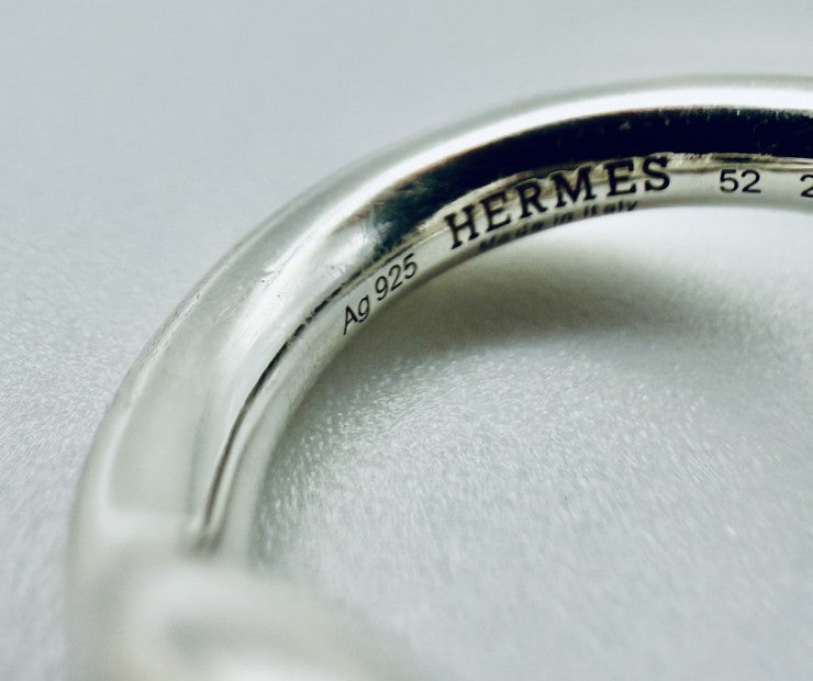 HERMES エルメス クロワゼット GM リング・指輪SV925 シルバー 箱 ★男女兼用★