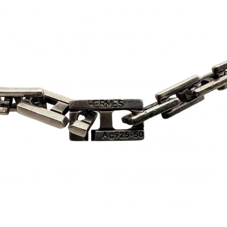 HERMES エルメス ヘラクレス ネックレス アクセサリー MM50 Ag-925 シルバー