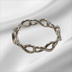 TIFFANY&Co. ティファニー リング・指輪 Ag925 infinity ring インフィニティ ナロー 9号 ★良品★ 箱 巾着