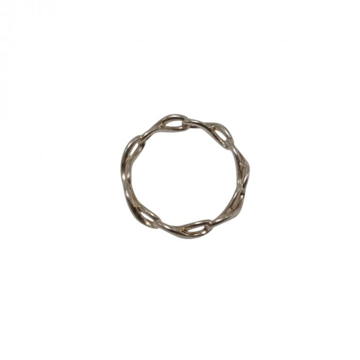TIFFANY&Co. ティファニー リング・指輪 Ag925 infinity ring インフィニティ ナロー 9号 ★良品★ 箱 巾着