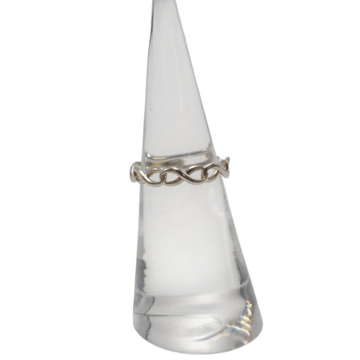TIFFANY&Co. ティファニー リング・指輪 Ag925 infinity ring インフィニティ ナロー 9号 ★良品★ 箱 巾着