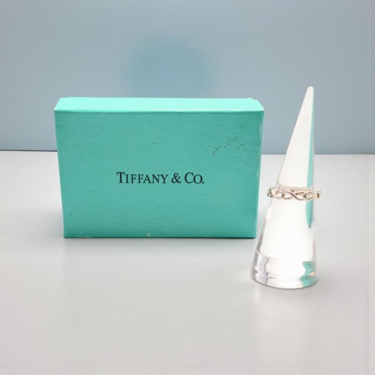 TIFFANY&Co. ティファニー リング・指輪 Ag925 infinity ring インフィニティ ナロー 9号 ★良品★ 箱 巾着