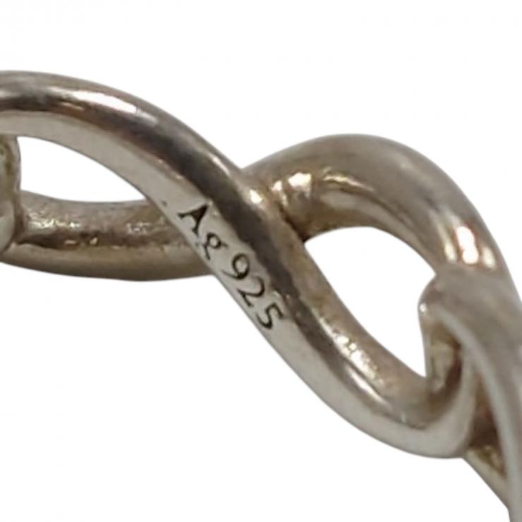 TIFFANY&Co. ティファニー リング・指輪 Ag925 infinity ring インフィニティ ナロー 9号 ★良品★ 箱 巾着