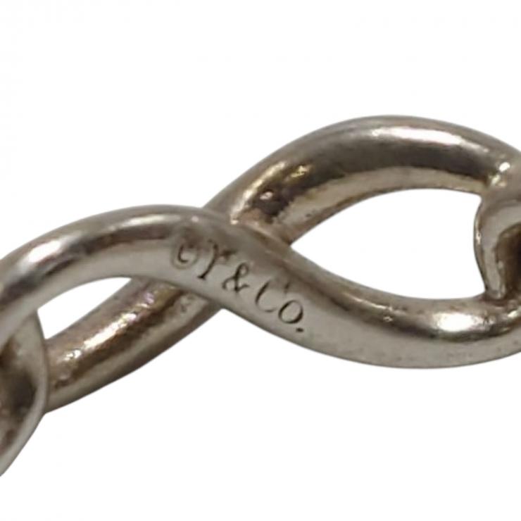 TIFFANY&Co. ティファニー リング・指輪 Ag925 infinity ring インフィニティ ナロー 9号 ★良品★ 箱 巾着