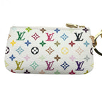 LOUIS VUITTON ルイヴィトン 村上隆 LV×TM マルチカラー フォンホルダー ネックポーチ 財布 M14099 DW1255 レディース ★美品★