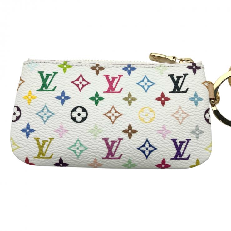 LOUIS VUITTON ルイヴィトン 村上隆 LV×TM マルチカラー フォンホルダー ネックポーチ 財布 M14099 DW1255 レディース ★美品★