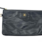 CHANEL シャネル CHANEL22 スモール シャイニーカーフスキンハンドバッグ トートバッグ ブラック ホワイト ゴールド ★美品★