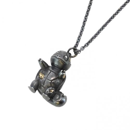 TIFFANY&Co. ティファニー ポケモン pokemon アーシャムスタジオ コラボ ゼニガメ ネックレスSV925 シルバー ダイヤモンド ダイヤ ケース ★中古美品★